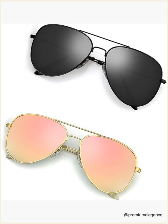 Polarized Aviator Sunglasses - Metal Frame UV Protection Driving main image 6